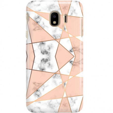 ETUI CLEAR NA TELEFON SAMSUNG GALAXY J4 2018 MARMUROWE TRÓJKĄTY