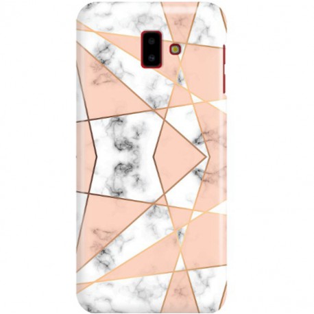 ETUI CLEAR NA TELEFON SAMSUNG GALAXY J6 PLUS 2018 MARMUROWE TRÓJKĄTY