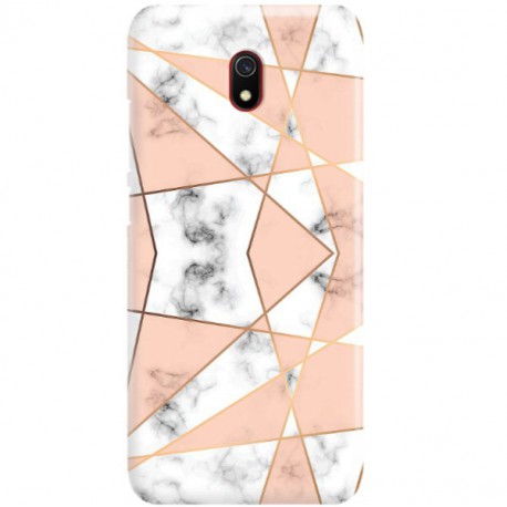 ETUI CLEAR NA TELEFON XIAOMI REDMI 8A MARMUROWE TRÓJKĄTY