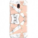 ETUI CLEAR NA TELEFON XIAOMI REDMI 8A MARMUROWE TRÓJKĄTY