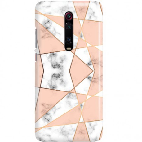 ETUI CLEAR NA TELEFON XIAOMI REDMI K20 MARMUROWE TRÓJKĄTY