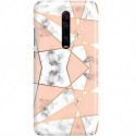 ETUI CLEAR NA TELEFON XIAOMI REDMI K20 MARMUROWE TRÓJKĄTY