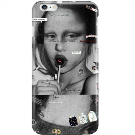 ETUI CLEAR NA TELEFON APPLE IPHONE 6 PLUS / 6S PLUS MONA LISA Z LIZAKIEM