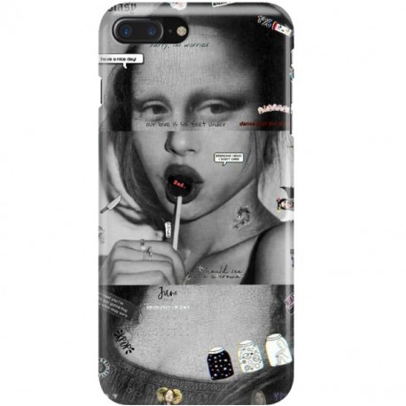 ETUI CLEAR NA TELEFON APPLE IPHONE 7 PLUS / 8 PLUS MONA LISA Z LIZAKIEM