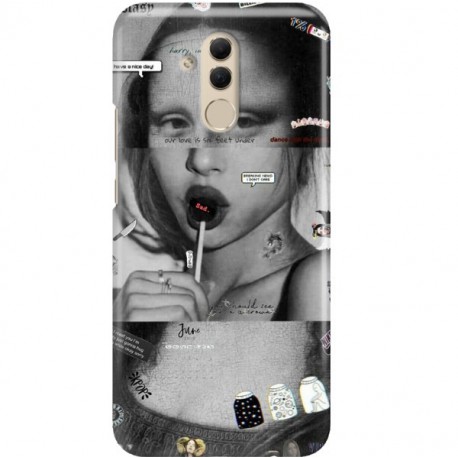 ETUI CLEAR NA TELEFON HUAWEI MATE 20 LITE MONA LISA Z LIZAKIEM