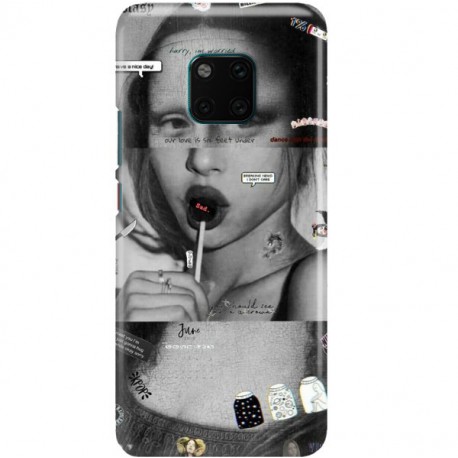 ETUI CLEAR NA TELEFON HUAWEI MATE 20 PRO MONA LISA Z LIZAKIEM