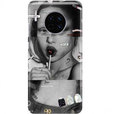 ETUI CLEAR NA TELEFON HUAWEI MATE 30 MONA LISA Z LIZAKIEM