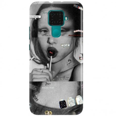 ETUI CLEAR NA TELEFON HUAWEI MATE 30 LITE MONA LISA Z LIZAKIEM