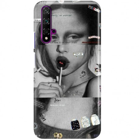 ETUI CLEAR NA TELEFON HUAWEI NOVA 5 MONA LISA Z LIZAKIEM