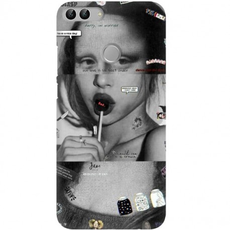 ETUI CLEAR NA TELEFON HUAWEI P SMART MONA LISA Z LIZAKIEM