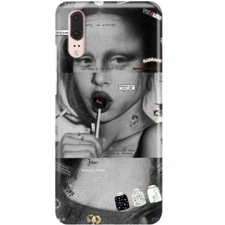 ETUI CLEAR NA TELEFON HUAWEI P20 MONA LISA Z LIZAKIEM