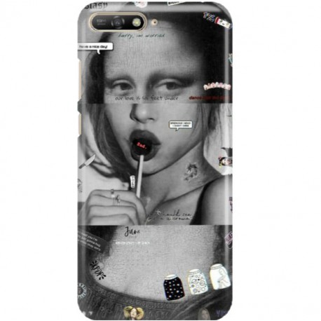 ETUI CLEAR NA TELEFON HUAWEI Y6 2019 MONA LISA Z LIZAKIEM