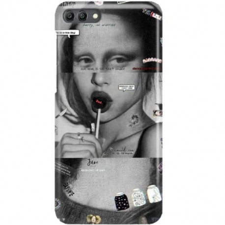 ETUI CLEAR NA TELEFON HUAWEI Y9 2018 MONA LISA Z LIZAKIEM