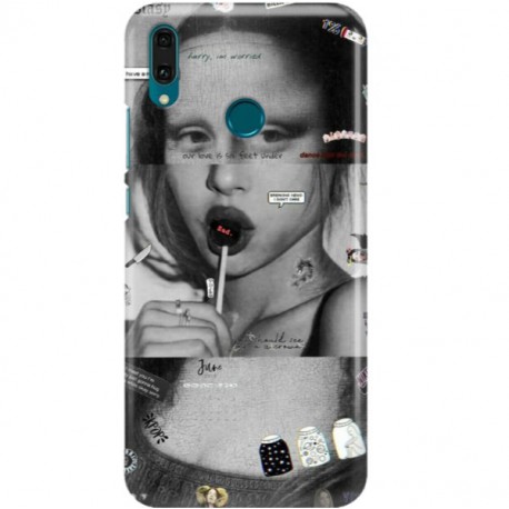ETUI CLEAR NA TELEFON HUAWEI Y9 2019 MONA LISA Z LIZAKIEM