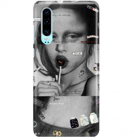 ETUI CLEAR NA TELEFON HUAWEI P30 MONA LISA Z LIZAKIEM