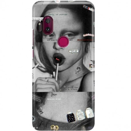 ETUI CLEAR NA TELEFON MOTOROLA ONE HYPER MONA LISA Z LIZAKIEM