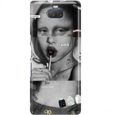 ETUI CLEAR NA TELEFON SONY XPERIA 10 MONA LISA Z LIZAKIEM