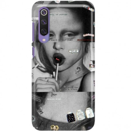 ETUI CLEAR NA TELEFON XIAOMI MI9 SE MONA LISA Z LIZAKIEM