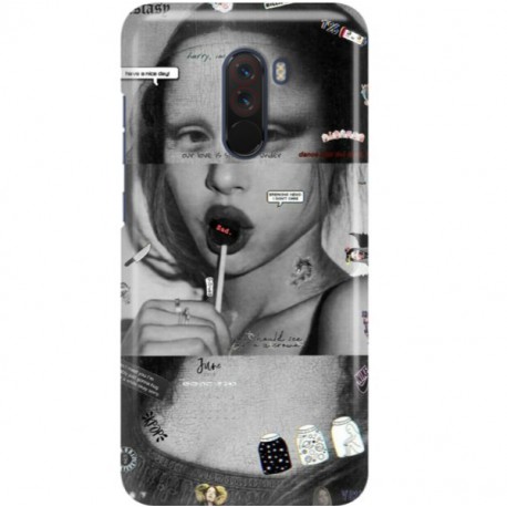 ETUI CLEAR NA TELEFON XIAOMI POCO F1 MONA LISA Z LIZAKIEM
