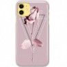 ETUI CLEAR NA TELEFON APPLE IPHONE 11 PINK ROSE