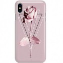 ETUI CLEAR NA TELEFON APPLE IPHONE X / XS PINK ROSE