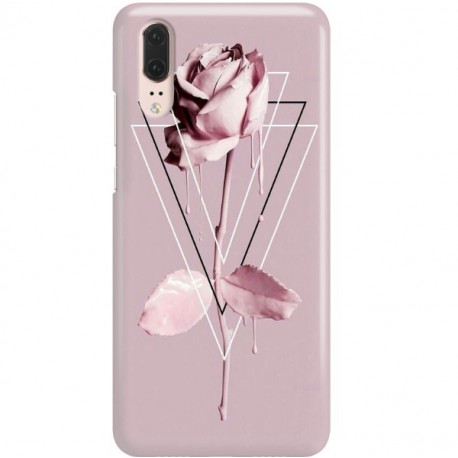 ETUI CLEAR NA TELEFON HUAWEI P20 PINK ROSE
