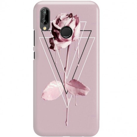 ETUI CLEAR NA TELEFON HUAWEI P20 LITE 2019 / NOVA 5I PINK ROSE