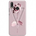 ETUI CLEAR NA TELEFON HUAWEI P20 LITE 2019 / NOVA 5I PINK ROSE