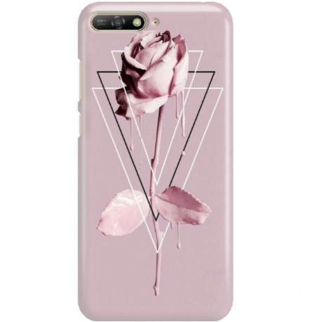 ETUI CLEAR NA TELEFON HUAWEI Y6 2018 PINK ROSE
