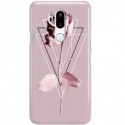 ETUI CLEAR NA TELEFON LG G7 PINK ROSE