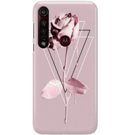 ETUI CLEAR NA TELEFON MOTOROLA MOTO G8 PLUS PINK ROSE