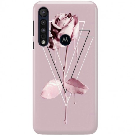 ETUI CLEAR NA TELEFON MOTOROLA MOTO ONE MACRO PINK ROSE