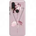 ETUI CLEAR NA TELEFON MOTOROLA MOTO ONE VISION PINK ROSE