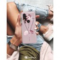 ETUI CLEAR NA TELEFON MOTOROLA MOTO ONE VISION PINK ROSE