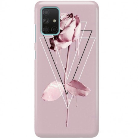 ETUI CLEAR NA TELEFON SAMSUNG GALAXY A71 PINK ROSE