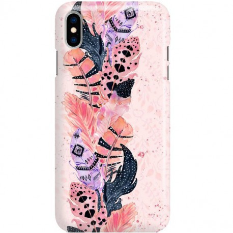 ETUI CLEAR NA TELEFON APPLE IPHONE X / XS PIÓRKA BOHO