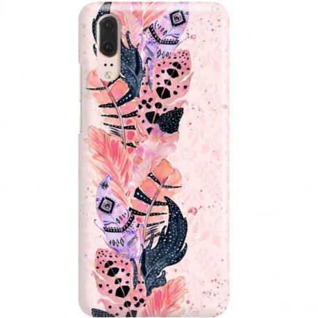 ETUI CLEAR NA TELEFON HUAWEI P20 PIÓRKA BOHO