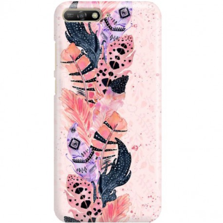 ETUI CLEAR NA TELEFON HUAWEI Y6 2018 PIÓRKA BOHO