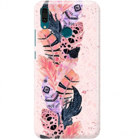 ETUI CLEAR NA TELEFON HUAWEI Y9 2019 PIÓRKA BOHO