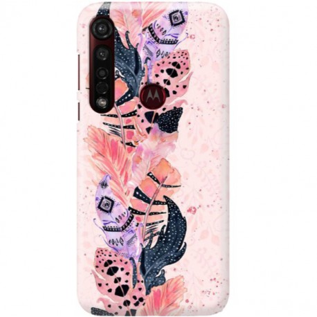 ETUI CLEAR NA TELEFON MOTOROLA MOTO G8 PLUS PIÓRKA BOHO