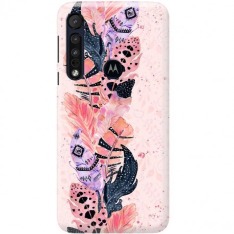 ETUI CLEAR NA TELEFON MOTOROLA MOTO ONE MACRO PIÓRKA BOHO
