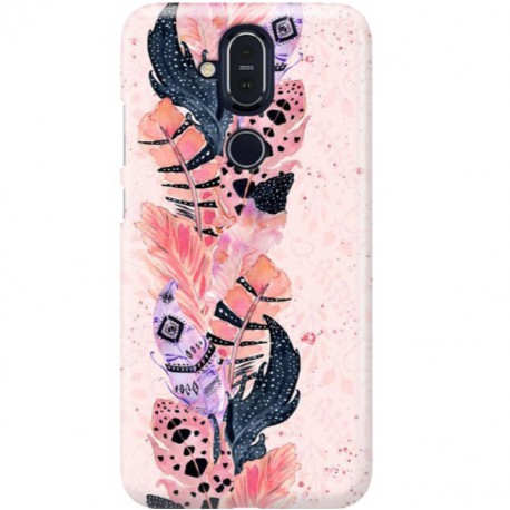 ETUI CLEAR NA TELEFON NOKIA 8.1 / X7 PIÓRKA BOHO
