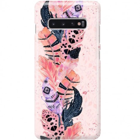 ETUI CLEAR NA TELEFON SAMSUNG GALAXY S10 PLUS PIÓRKA BOHO