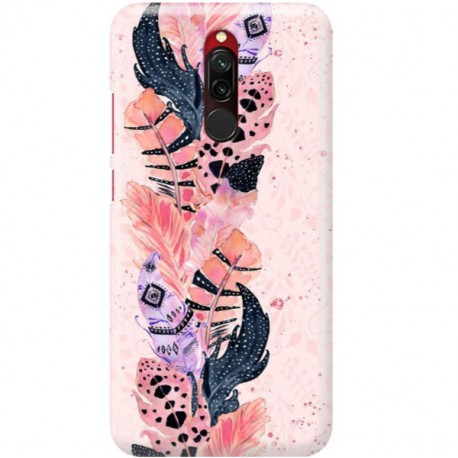 ETUI CLEAR NA TELEFON XIAOMI REDMI 8 PIÓRKA BOHO
