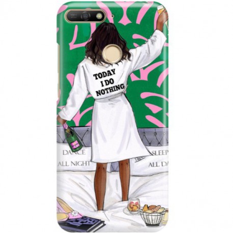 ETUI CLEAR NA TELEFON HUAWEI Y6 2018 PRIME POSITIVE VIBES