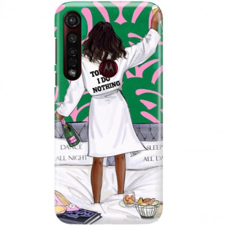 ETUI CLEAR NA TELEFON MOTOROLA MOTO G8 PLUS POSITIVE VIBES