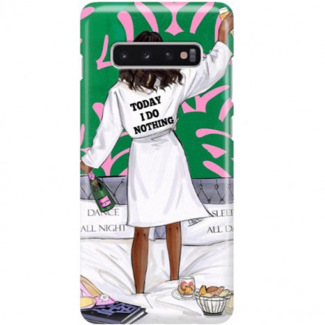 ETUI CLEAR NA TELEFON SAMSUNG GALAXY S10 PLUS POSITIVE VIBES