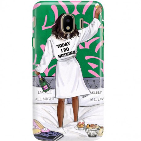 ETUI CLEAR NA TELEFON SAMSUNG GALAXY J4 2018 POSITIVE VIBES