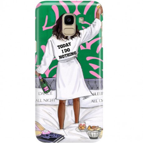 ETUI CLEAR NA TELEFON SAMSUNG GALAXY J6 2018 POSITIVE VIBES