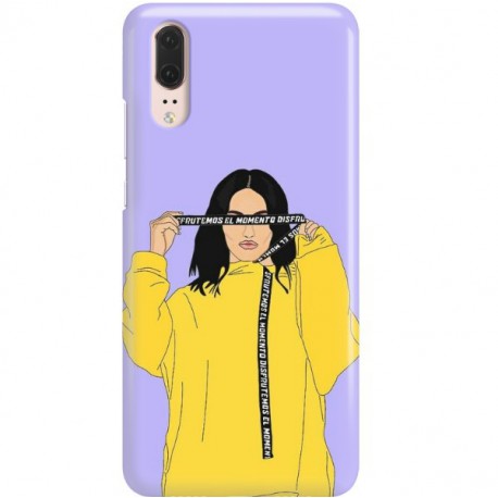 ETUI CLEAR NA TELEFON HUAWEI P20 REBEL GIRL